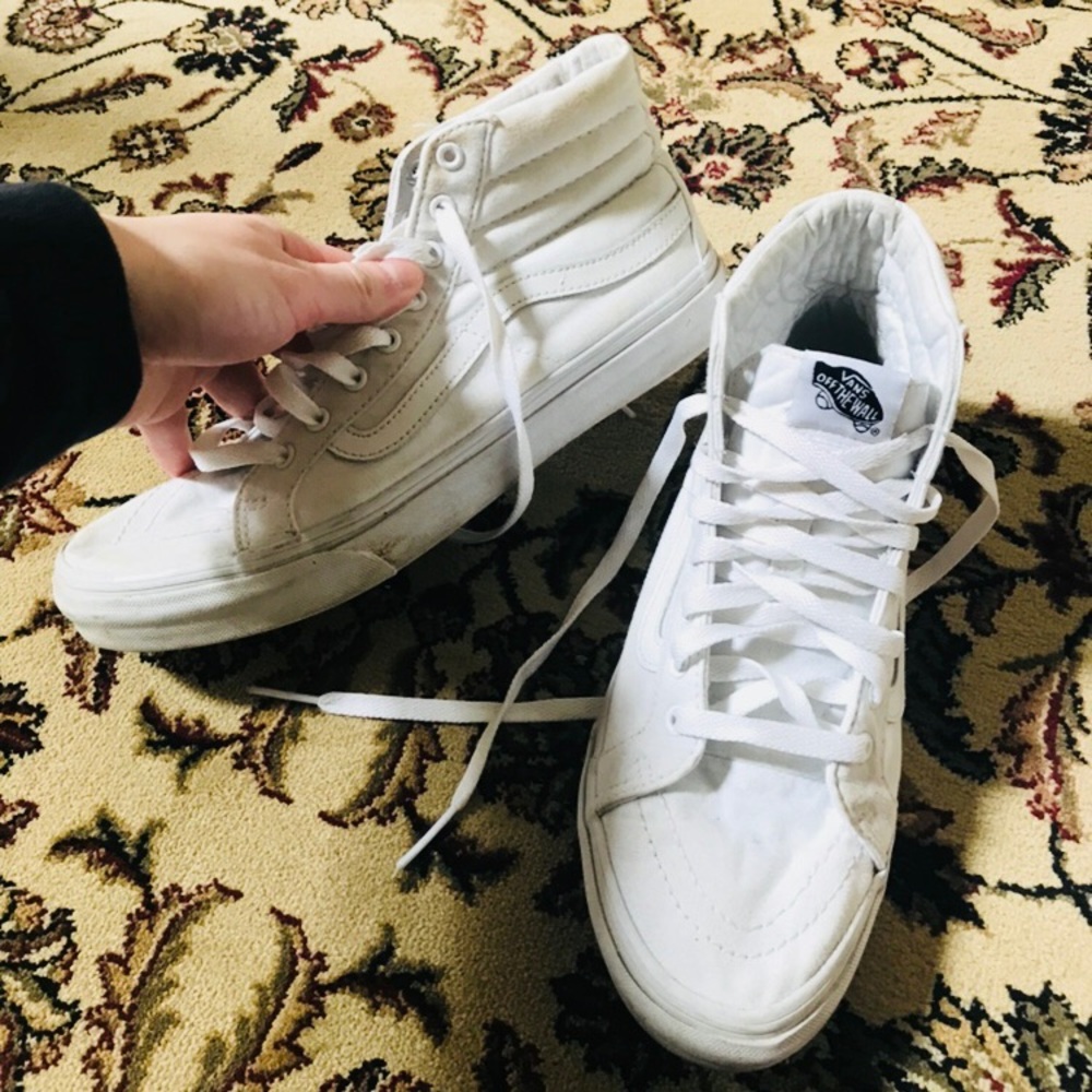 White High Top Vans